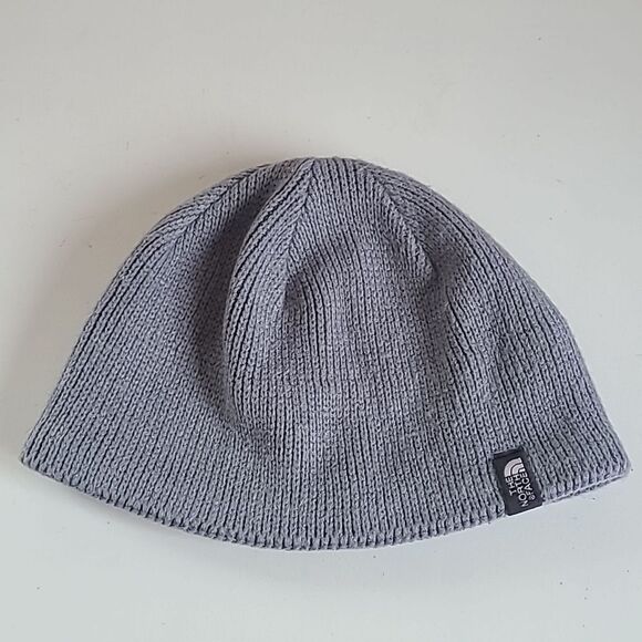 The North Face Bones Recycled Knit Women’s Beanie Grayish Blue - Picture 1 of 5